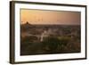 Hot Air Balloons at Sunrise Above Bagan (Pagan), Myanmar (Burma), Asia-Colin Brynn-Framed Photographic Print