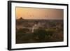 Hot Air Balloons at Sunrise Above Bagan (Pagan), Myanmar (Burma), Asia-Colin Brynn-Framed Photographic Print