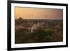 Hot Air Balloons at Sunrise Above Bagan (Pagan), Myanmar (Burma), Asia-Colin Brynn-Framed Photographic Print