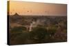 Hot Air Balloons at Sunrise Above Bagan (Pagan), Myanmar (Burma), Asia-Colin Brynn-Stretched Canvas