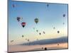 Hot Air Balloons (Atmosphere Ballons) Flying over Mountain Landscape at Cappadocia in the Sunrise (-Vadim Petrakov-Mounted Photographic Print