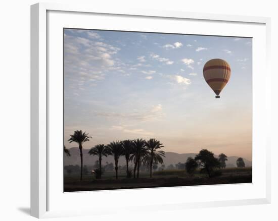 Hot Air Balloons Carry Tourists on Early Morning Flights over the Valley of the Kings, Luxor, Egypt-Mcconnell Andrew-Framed Photographic Print