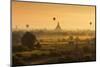 Hot Air Balloons Floating over Bagan at Dawn-Jon Hicks-Mounted Photographic Print