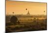 Hot Air Balloons Floating over Bagan at Dawn-Jon Hicks-Mounted Photographic Print