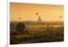 Hot Air Balloons Floating over Bagan at Dawn-Jon Hicks-Framed Photographic Print