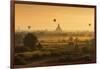 Hot Air Balloons Floating over Bagan at Dawn-Jon Hicks-Framed Photographic Print