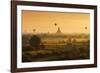 Hot Air Balloons Floating over Bagan at Dawn-Jon Hicks-Framed Photographic Print