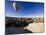 Hot Air Balloons Flying Among Rock Formations at Sunrise in the Red Valley-Ben Pipe-Mounted Photographic Print