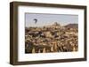 Hot Air Balloons Flying Among Rock Formations at Sunrise in the Red Valley-Ben Pipe-Framed Photographic Print