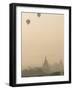 Hot Air Balloons Flying over the Ancient Temples of Bagan, Bagan, Myanmar-Jane Sweeney-Framed Photographic Print