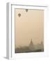 Hot Air Balloons Flying over the Ancient Temples of Bagan, Bagan, Myanmar-Jane Sweeney-Framed Photographic Print