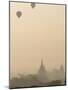 Hot Air Balloons Flying over the Ancient Temples of Bagan, Bagan, Myanmar-Jane Sweeney-Mounted Photographic Print