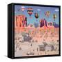 Hot Air Balloons In The Southwest-Julie Pace Hoff-Framed Stretched Canvas