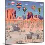 Hot Air Balloons In The Southwest-Julie Pace Hoff-Mounted Art Print