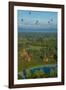 Hot air balloons, morning view of the temples of Bagan, Myanmar.-Michele Niles-Framed Photographic Print