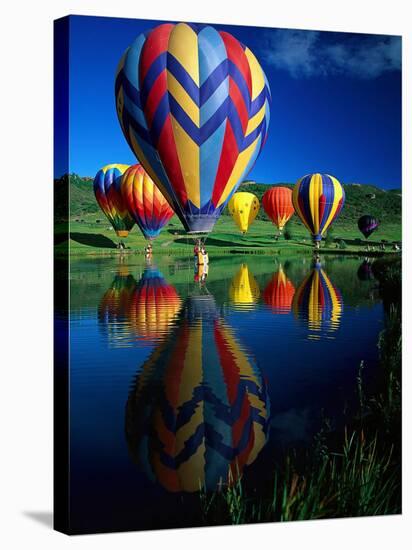 Hot Air Balloons, Snowmass CO-David Carriere-Stretched Canvas