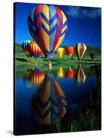 Hot Air Balloons, Snowmass CO-David Carriere-Stretched Canvas