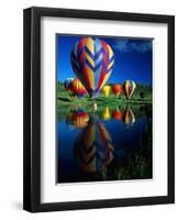 Hot Air Balloons, Snowmass CO-David Carriere-Framed Premium Photographic Print