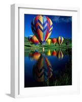 Hot Air Balloons, Snowmass CO-David Carriere-Framed Photographic Print