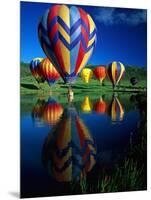 Hot Air Balloons, Snowmass CO-David Carriere-Mounted Photographic Print