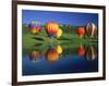 Hot Air Balloons, Snowmass CO-David Carriere-Framed Photographic Print