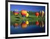 Hot Air Balloons, Snowmass CO-David Carriere-Framed Photographic Print