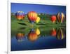 Hot Air Balloons, Snowmass CO-David Carriere-Framed Photographic Print