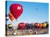 Hot Air Balloons Take Flight, Albuquerque, New Mexico, Usa-Charles Crust-Stretched Canvas
