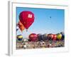 Hot Air Balloons Take Flight, Albuquerque, New Mexico, Usa-Charles Crust-Framed Photographic Print