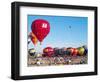 Hot Air Balloons Take Flight, Albuquerque, New Mexico, Usa-Charles Crust-Framed Photographic Print