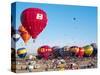 Hot Air Balloons Take Flight, Albuquerque, New Mexico, Usa-Charles Crust-Stretched Canvas