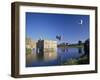 Hot Air Balloons Taking Off from Leeds Castle Grounds, Kent, England, United Kingdom, Europe-Nigel Blythe-Framed Photographic Print