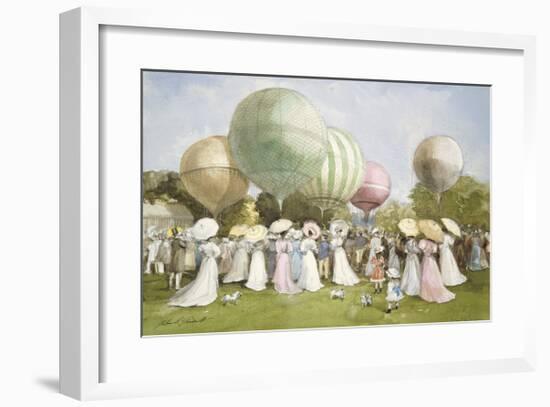 Hot Air Balloons-John S Goodall-Framed Premium Giclee Print