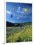 Hot Air Balloons-David Carriere-Framed Photographic Print