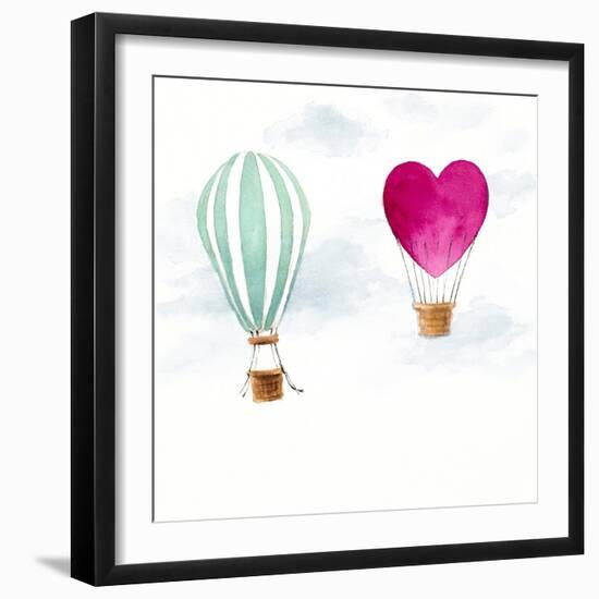 Hot Air Balloons-Lanie Loreth-Framed Art Print