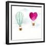 Hot Air Balloons-Lanie Loreth-Framed Art Print