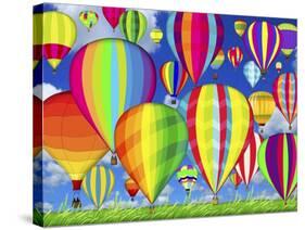 Hot Air Balloons-Jean Plout-Stretched Canvas