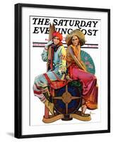 "Hot and Cold Vacations," Saturday Evening Post Cover, January 10, 1931-Elbert Mcgran Jackson-Framed Giclee Print