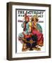 "Hot and Cold Vacations," Saturday Evening Post Cover, January 10, 1931-Elbert Mcgran Jackson-Framed Giclee Print