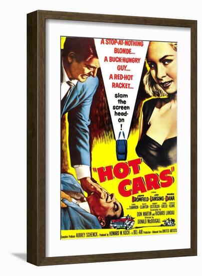 HOT CARS, poster, 1956-null-Framed Art Print