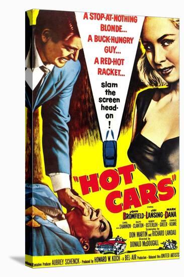 HOT CARS, poster, 1956-null-Stretched Canvas