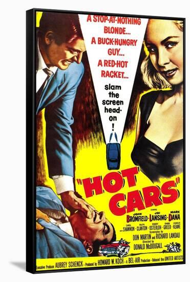 HOT CARS, poster, 1956-null-Framed Stretched Canvas