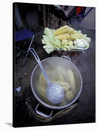 Hot Choclo in Pot, Ollantaytambo, Peru-Cindy Miller Hopkins-Stretched Canvas