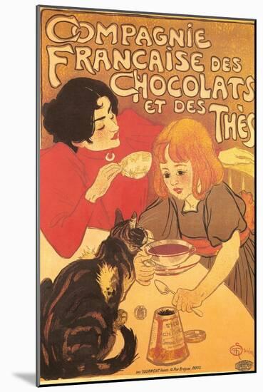 Hot Chocolate for the Cat-null-Mounted Art Print