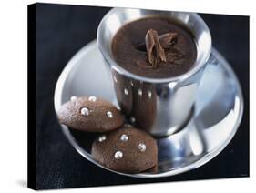 Hot Chocolate with Chocolate Biscuits-Alena Hrbkova-Stretched Canvas