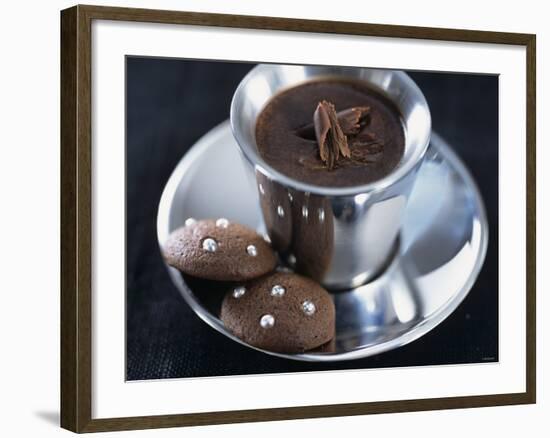 Hot Chocolate with Chocolate Biscuits-Alena Hrbkova-Framed Photographic Print