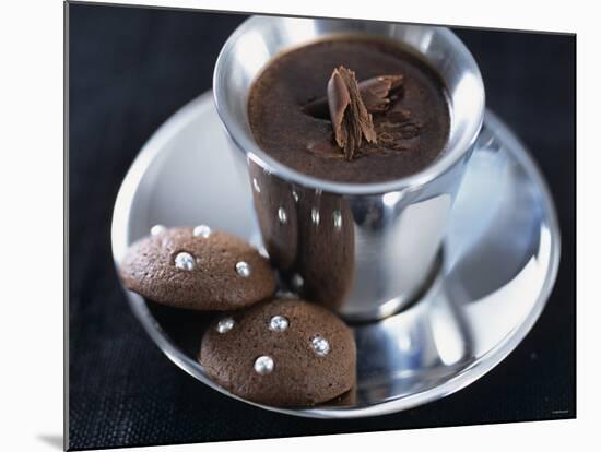 Hot Chocolate with Chocolate Biscuits-Alena Hrbkova-Mounted Photographic Print