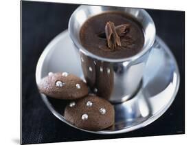 Hot Chocolate with Chocolate Biscuits-Alena Hrbkova-Mounted Photographic Print
