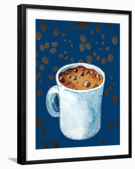 Hot Coffee Art-arirukuchika-Framed Art Print