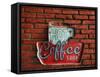 Hot Coffee Shop Vintage-26April-Framed Stretched Canvas